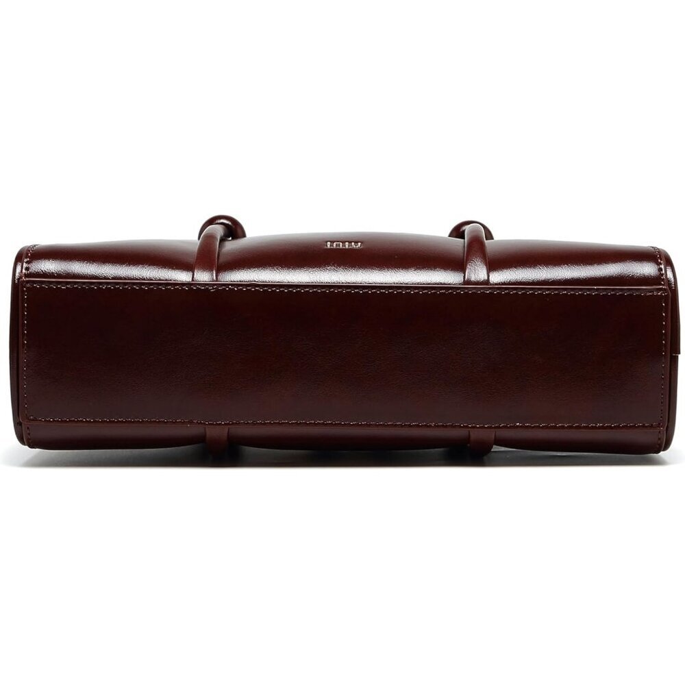 Women’s Burgundy Multi-Pocket Shoulder Bag Fashion Crossbody Top Handle Bag - Picture 9 of 9